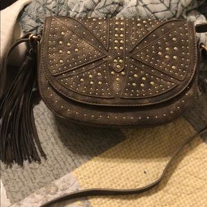 Brown studded purse